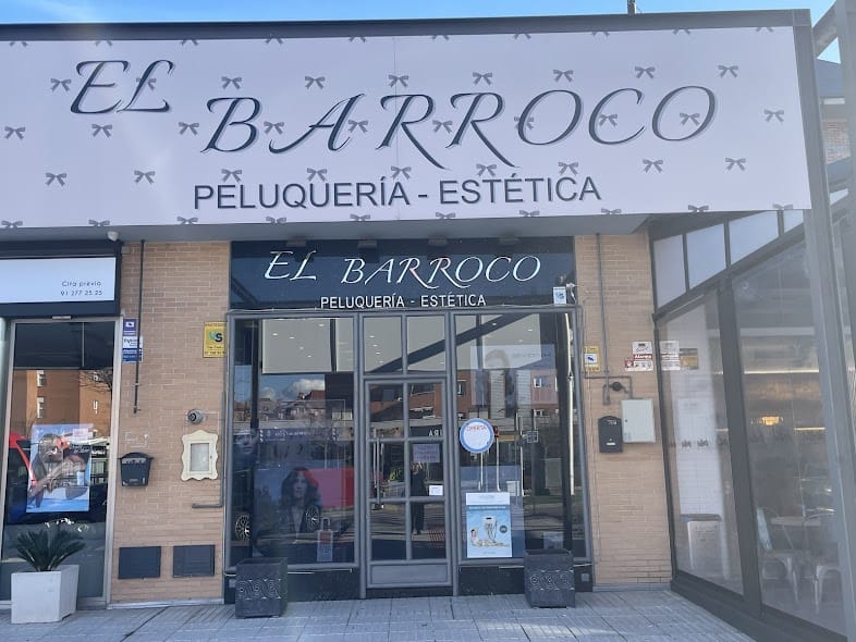 Exterior del Salón Peluquería El Barroco